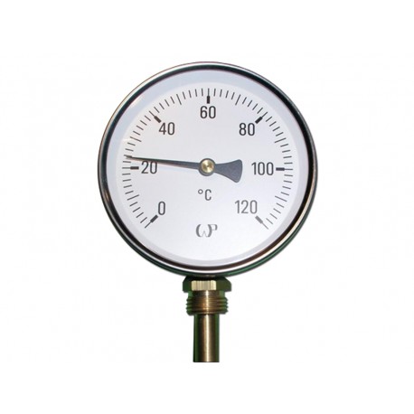 Thermometer Ø63mm 0-120 °C radial 
