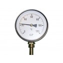 Bimetall Thermometer 1/2" Ø63mm 0-120 °C radial 