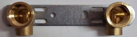 Listwa montażowa do baterii 15x1/2" - 150mm / miedź Listwa montażowa do baterii 15x1/2" - 150mm / miedź