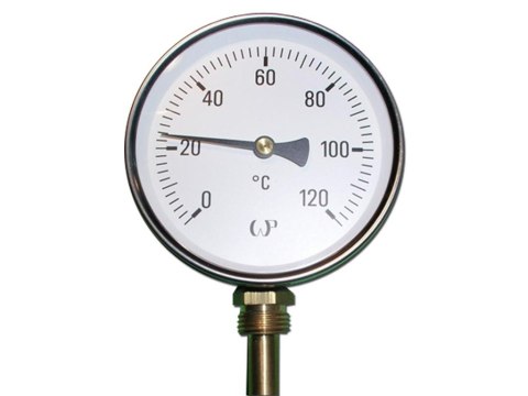 Termometr 1/2" fi63mm 0-120 °C radialny Termometr 1/2" fi63mm 0-120 °C radialny